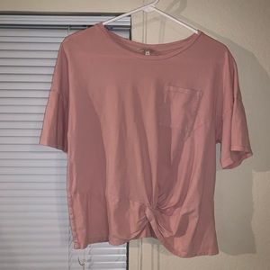 Lucky brand crop knotted top